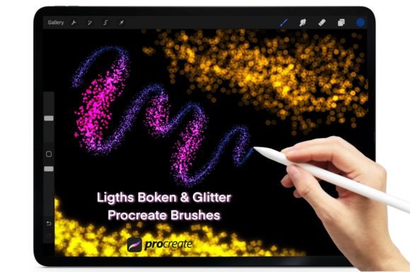 ✨Bokeh Glitter Brushes for Procreate: Elevating Digital Design with Sparkle and Precision