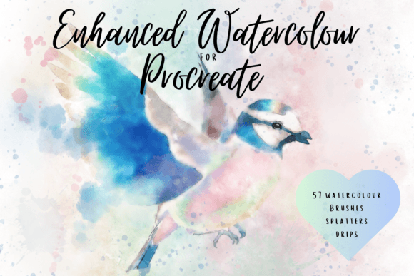 Enhanced Watercolour Brushes for Procreate