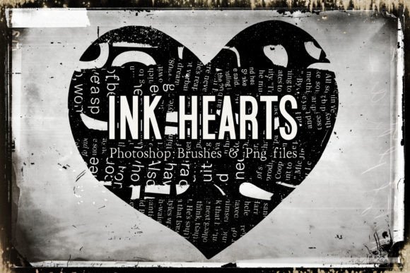 Evaluating Ink Hearts Photoshop Brushes and PNGs for Digital and Physical Craft Projects