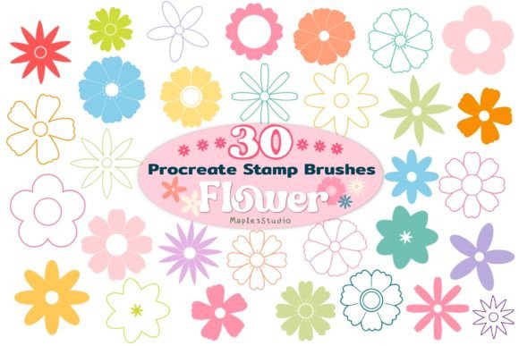 Evaluating the Utility of 30 Flowers Stamp Brushes for Procreate in Digital Illustration