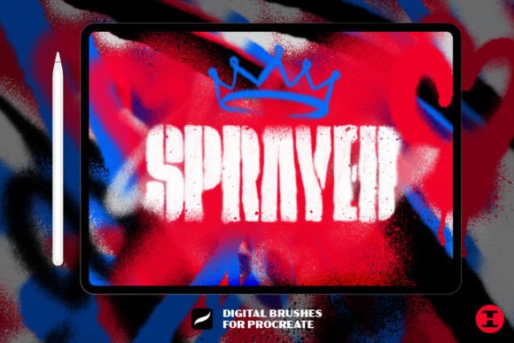 Master Realistic Spray Art with Sprayed Procreate Brushes