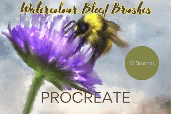 Mastering Digital Watercolour with Procreate Watercolour Bleed Brushes X12