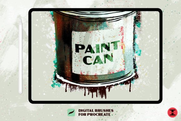 Paint Can Procreate Brushes: Texture Town