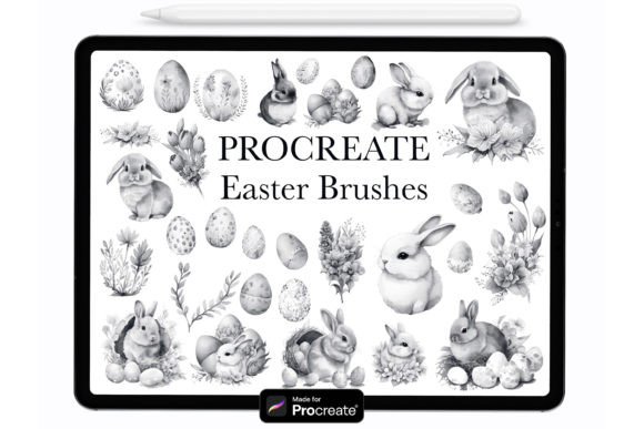 Procreate Easter Stamp Brushes Guide