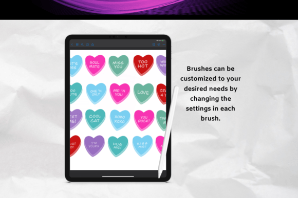 Procreate Heart Candy Brushes