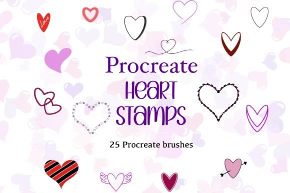 Procreate Heart Stamp Brushes