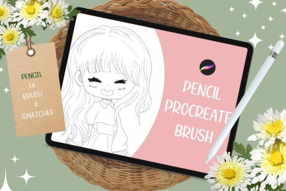 Strategic Visual Communication with 14 Pencil Procreate Brushes and 4 Swatches
